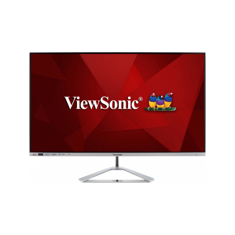 ViewSonic VX3276-2K-MHD-2 - 32in QHD (2560x1440) IPS Monitor, 75Hz, 4ms, Silver — Buy in Cyprus with Fast Delivery