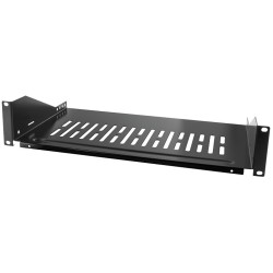 LogiLink 19-inch 2U Steel Rack Shelf - Black (RAL9005), 25 kg Capacity, 483x400 mm — Buy in Cyprus with Fast Delivery