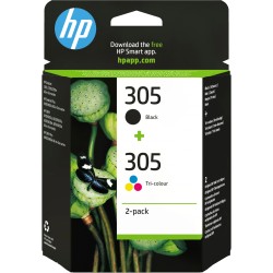 HP 305 Original Ink Multipack - 6ZD17AE - Black + Tri-color (BK,C,M,Y), Standard Yield — Buy in Cyprus with Fast Delivery