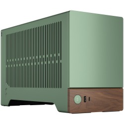 Fractal Design Terra Jade - Mini-ITX SFF PC Case - Green, Aluminium & Walnut Accents — Buy in Cyprus with Fast Delivery