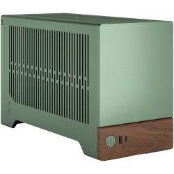 Fractal Design Terra Jade - Mini-ITX SFF PC Case - Green, Aluminium & Walnut Accents — Buy in Cyprus with Fast Delivery