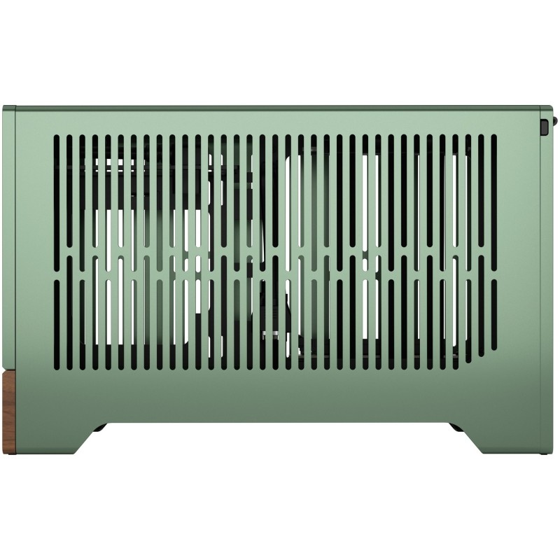Fractal Design Terra Jade - Mini-ITX SFF PC Case - Green, Aluminium & Walnut Accents — Buy in Cyprus with Fast Delivery