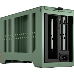 Fractal Design Terra Jade - Mini-ITX SFF PC Case - Green, Aluminium & Walnut Accents — Buy in Cyprus with Fast Delivery