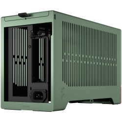 Fractal Design Terra Jade - Mini-ITX SFF PC Case - Green, Aluminium & Walnut Accents — Buy in Cyprus with Fast Delivery