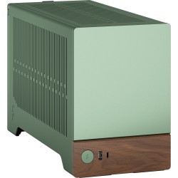 Fractal Design Terra Jade - Mini-ITX SFF PC Case - Green, Aluminium & Walnut Accents — Buy in Cyprus with Fast Delivery