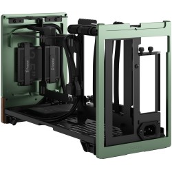 Fractal Design Terra Jade - Mini-ITX SFF PC Case - Green, Aluminium & Walnut Accents — Buy in Cyprus with Fast Delivery