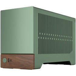 Fractal Design Terra Jade - Mini-ITX SFF PC Case - Green, Aluminium & Walnut Accents — Buy in Cyprus with Fast Delivery