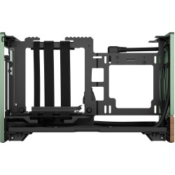 Fractal Design Terra Jade - Mini-ITX SFF PC Case - Green, Aluminium & Walnut Accents — Buy in Cyprus with Fast Delivery