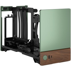 Fractal Design Terra Jade - Mini-ITX SFF PC Case - Green, Aluminium & Walnut Accents — Buy in Cyprus with Fast Delivery