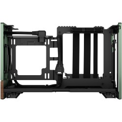 Fractal Design Terra Jade - Mini-ITX SFF PC Case - Green, Aluminium & Walnut Accents — Buy in Cyprus with Fast Delivery