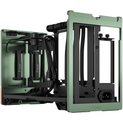 Fractal Design Terra Jade - Mini-ITX SFF PC Case - Green, Aluminium & Walnut Accents — Buy in Cyprus with Fast Delivery