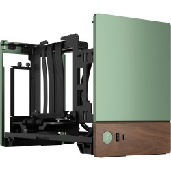 Fractal Design Terra Jade - Mini-ITX SFF PC Case - Green, Aluminium & Walnut Accents — Buy in Cyprus with Fast Delivery