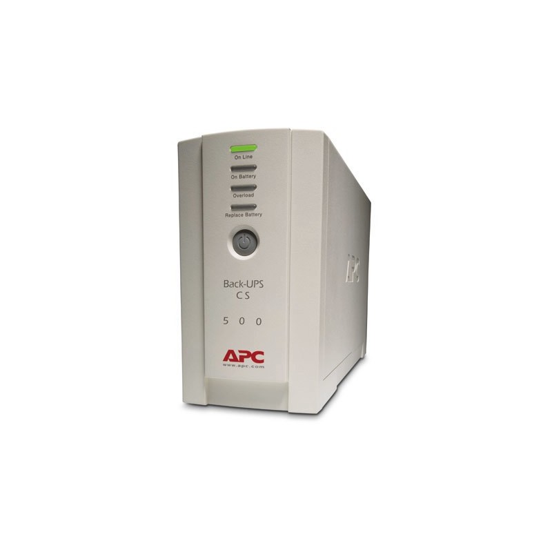 APC Back-UPS 500 - BK500EI - 500VA/300W Tower UPS, Beige, 4x IEC C13, User-Replaceable Battery