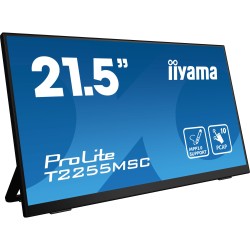 iiyama ProLite T2255MSC-B1 - 21.5in FHD Touch IPS Monitor, 1920x1080, PCAP 10pt, HDMI/DP, Black