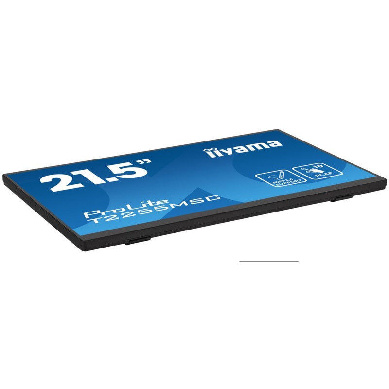 iiyama ProLite T2255MSC-B1 - 21.5in FHD Touch IPS Monitor, 1920x1080, PCAP 10pt, HDMI/DP, Black