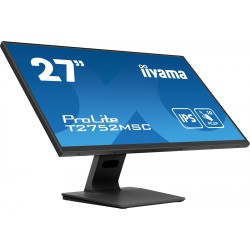 iiyama ProLite T2752MSC-B1 - 27in FHD IPS 10pt PCAP Touch Monitor, 60Hz, 5ms, HDMI/DP, USB Hub, Speakers, Black