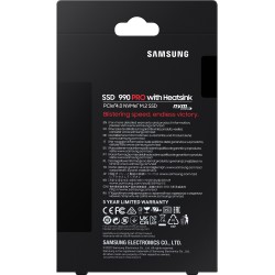 Samsung 990 PRO - 1TB M.2 2280 NVMe PCIe Gen4 x4 SSD with Heatsink - Retail — Buy in Cyprus with Fast Delivery