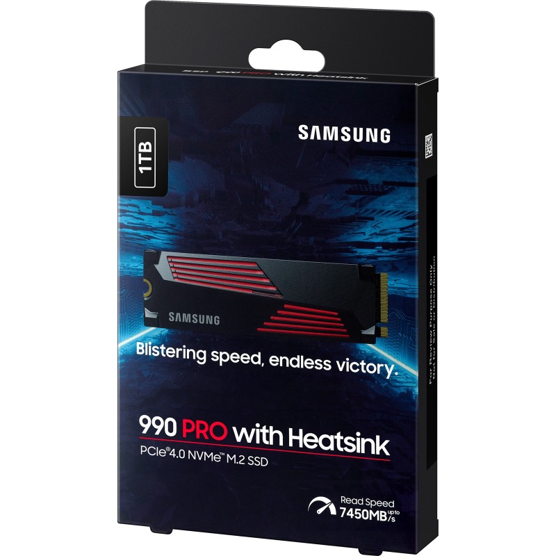 Samsung 990 PRO - 1TB M.2 2280 NVMe PCIe Gen4 x4 SSD with Heatsink - Retail — Buy in Cyprus with Fast Delivery