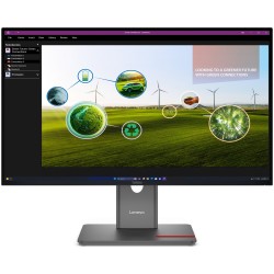 Lenovo ThinkVision P27Q-40 - 27" QHD (2560x1440) IPS 120Hz Monitor, HDR10, USB-C KVM, Eclipse Black