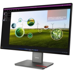 Lenovo ThinkVision P27Q-40 - 27" QHD (2560x1440) IPS 120Hz Monitor, HDR10, USB-C KVM, Eclipse Black