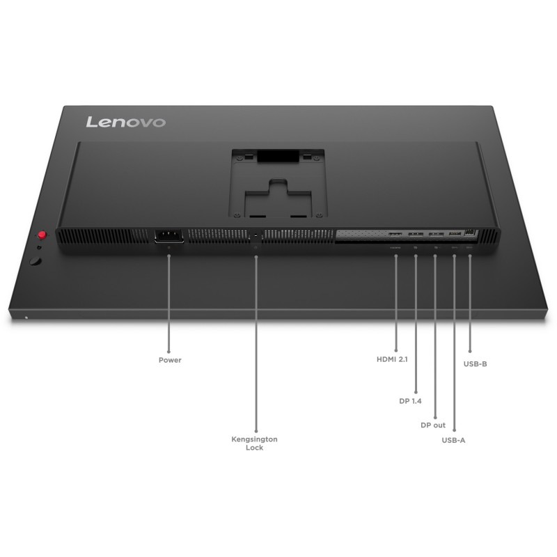 Lenovo ThinkVision P27Q-40 - 27" QHD (2560x1440) IPS 120Hz Monitor, HDR10, USB-C KVM, Eclipse Black