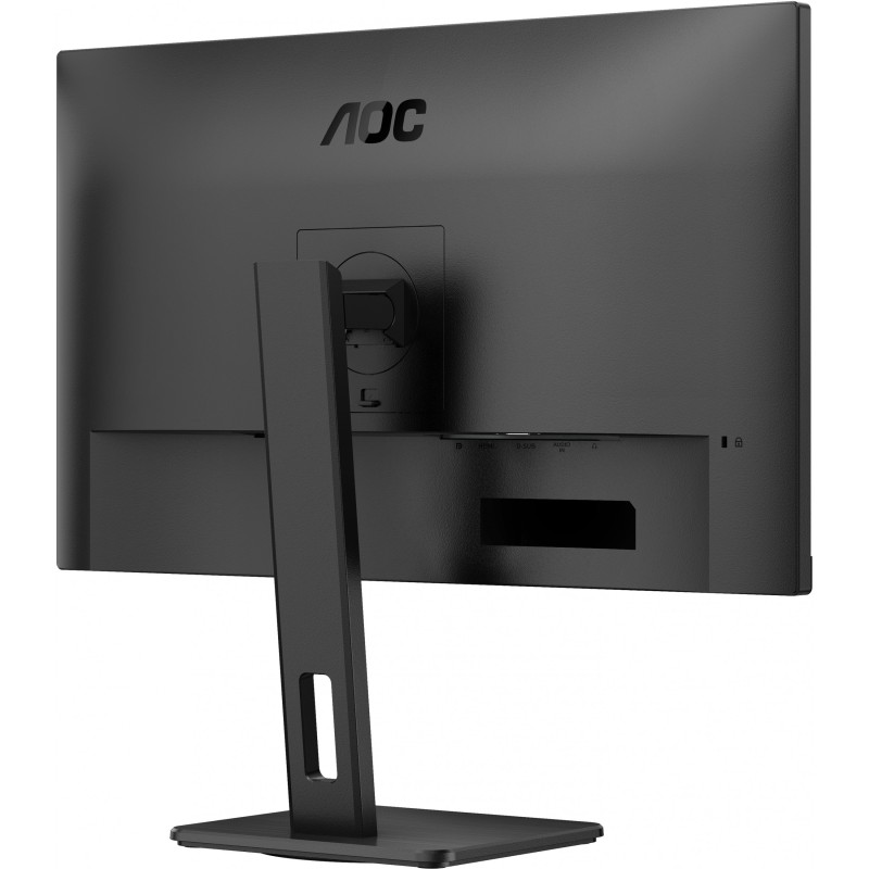 AOC 27E3QAF - 27-inch FHD IPS Monitor (1920x1080), 75Hz, 4ms, HDMI/DP/VGA, Built-in Speakers, Pivot & Height Adjust, Black