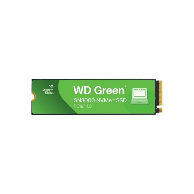 WD Green SN3000 M.2 NVMe SSD - SN3000 - 1TB (1.02TB) PCIe Gen4 x4, 5000MB/s Read, 4200MB/s Write