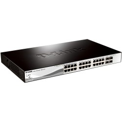 D-Link DGS-1210-28P - Managed L2 PoE+ Switch, 24x Gigabit RJ45 + 4x SFP, 1U Rackmount — Buy in Cyprus with Fast Delivery
