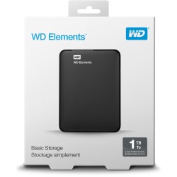 WD Elements Portable External HDD - 1TB - 2.5-inch, USB 3.2 Gen1 (5Gbps, Micro-USB) - Black — Buy in Cyprus with Fast Delivery