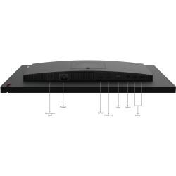 Lenovo ThinkVision T24v-30 - 23.8in FHD (1920x1080) IPS 75Hz Monitor, 4ms, Webcam & Speakers, HDMI/DP/VGA, Raven Black