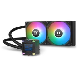 Thermaltake LA240-S AIO Liquid Cooler 240mm - 2x120mm ARGB Fans, LCD Pump, Black — Buy in Cyprus with Fast Delivery