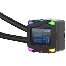 Thermaltake LA240-S AIO Liquid Cooler 240mm - 2x120mm ARGB Fans, LCD Pump, Black — Buy in Cyprus with Fast Delivery