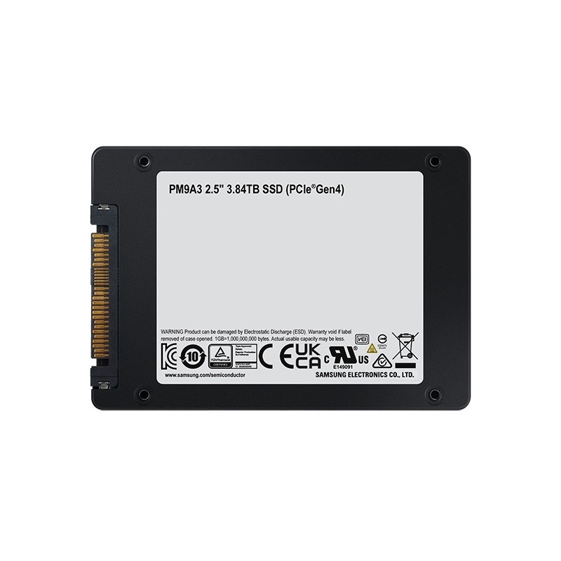 Samsung PM9A3 3.84TB Enterprise U.2 NVMe SSD - MZQL23T8HCLS - PCIe 4.0 x4 (Bulk) — Buy in Cyprus with Fast Delivery