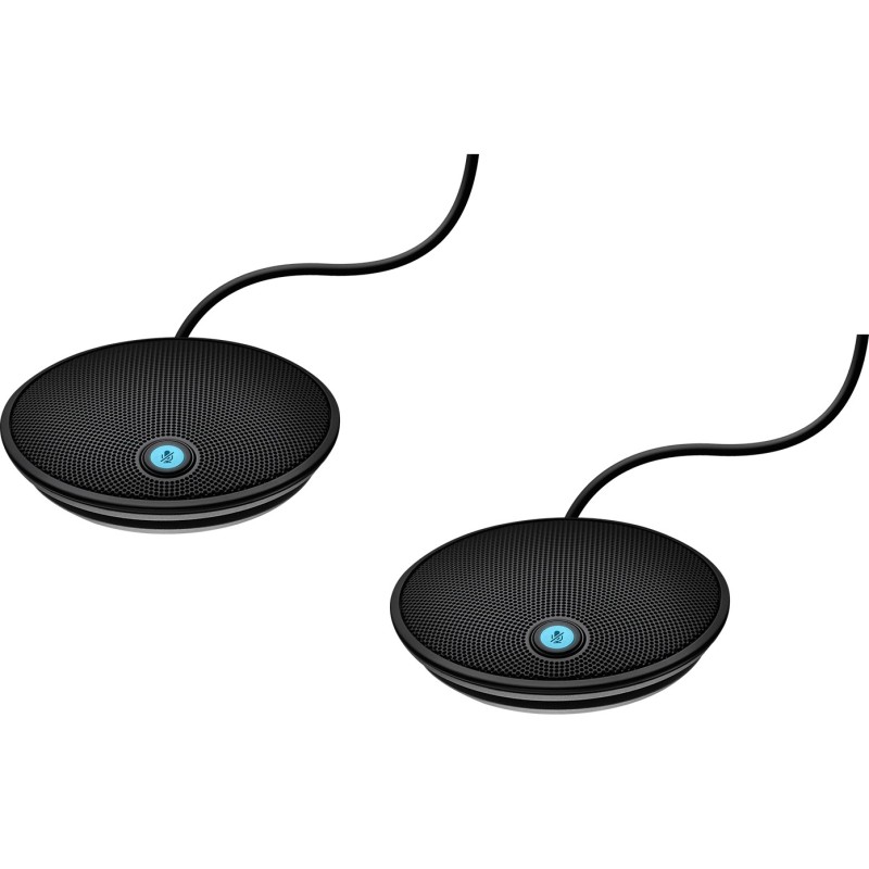 Logitech Group Expansion Microphones - Wireless Omnidirectional Table Mics, Black (2-Pack) — Buy in Cyprus with Fast Delivery