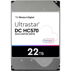 Western Digital Ultrastar DC HC570 22TB - 7200 RPM 512MB SATA III Enterprise HDD - WUH722222ALE6L4 (Bulk)