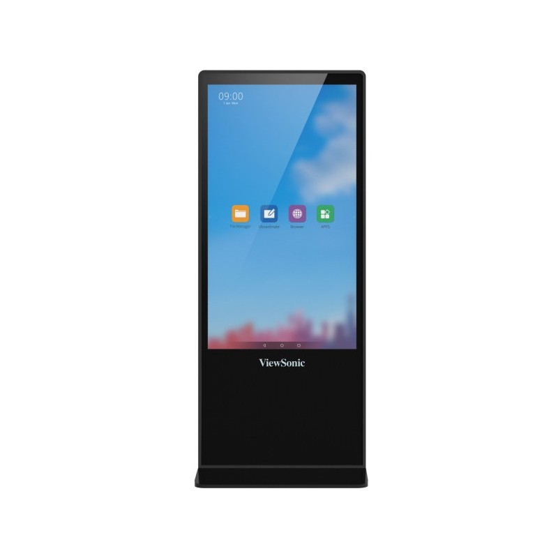 ViewSonic EP5542T - 55-inch 4K Portrait Touchscreen Totem, 450 nits, 10-point IR, Android 8.0, 16GB, Black