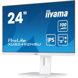 iiyama ProLite XUB2492HSU-W6 24-inch IPS FHD Monitor - XUB2492HSU-W6 - White, 1080p, 100Hz, 0.4ms
