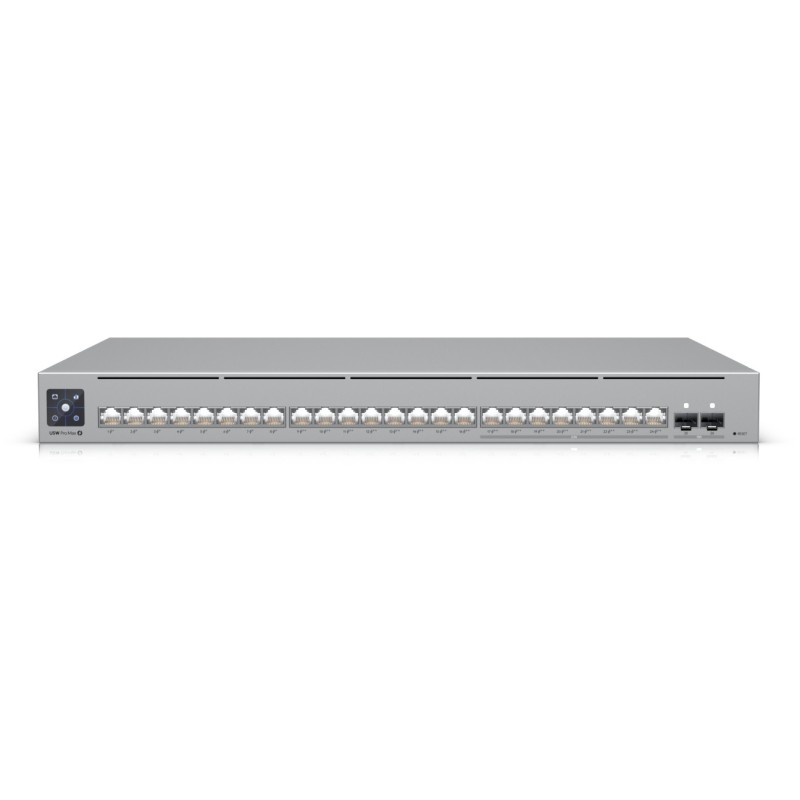 Ubiquiti UniFi USW-Pro-Max-24-PoE - Grey - L3 Managed, 24x 2.5G/1G + 2x 10G SFP+, 400W PoE, Rackmount