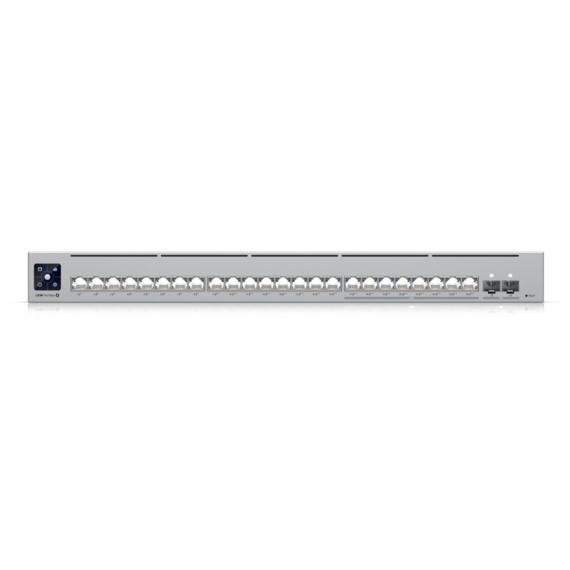 Ubiquiti UniFi USW-Pro-Max-24-PoE - Grey - L3 Managed, 24x 2.5G/1G + 2x 10G SFP+, 400W PoE, Rackmount