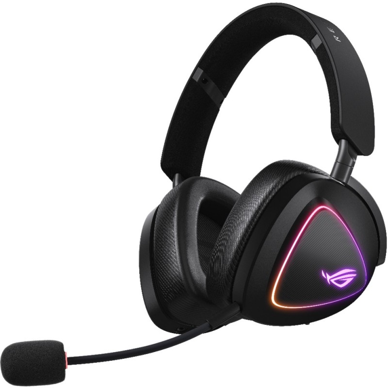ASUS ROG Delta II - Wired & Dual Wireless Gaming Headset - Black, USB-C, 2.4GHz, RGB — Buy in Cyprus with Fast Delivery