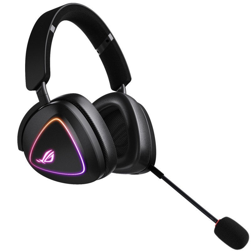 ASUS ROG Delta II - Wired & Dual Wireless Gaming Headset - Black, USB-C, 2.4GHz, RGB — Buy in Cyprus with Fast Delivery