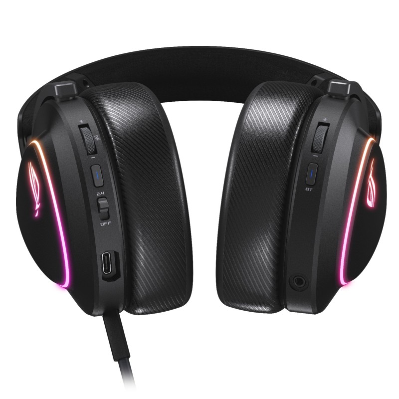 ASUS ROG Delta II - Wired & Dual Wireless Gaming Headset - Black, USB-C, 2.4GHz, RGB — Buy in Cyprus with Fast Delivery