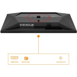 AOC 24G4HA - 23.8" Fast IPS Gaming Monitor, FHD 1920x1080, 200Hz 1ms, HDR10, 2xHDMI2.0+DP1.4, Black/Red