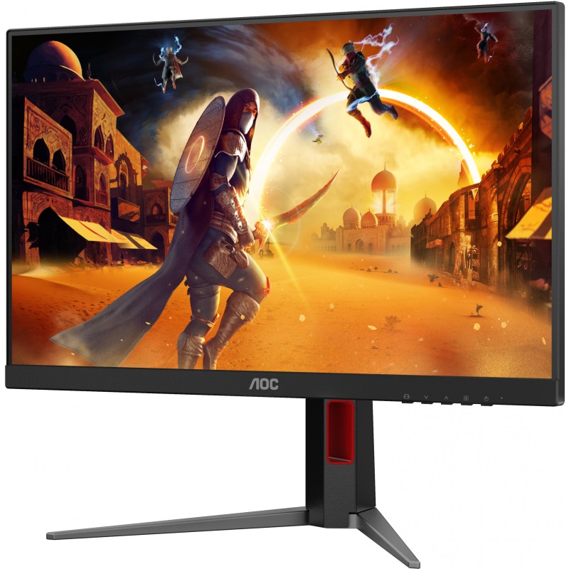 AOC 24G4HA - 23.8" Fast IPS Gaming Monitor, FHD 1920x1080, 200Hz 1ms, HDR10, 2xHDMI2.0+DP1.4, Black/Red