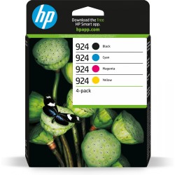 HP 924 Original Ink Cartridge 4-Pack - BK/C/M/Y - Standard Yield (Black 500pg, Color 400pg) — Buy in Cyprus with Fast Delivery