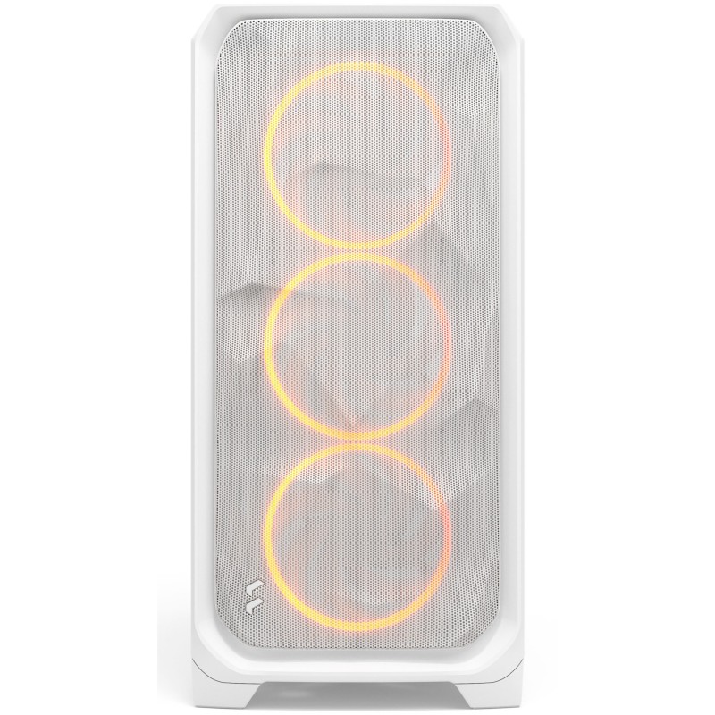 Fractal Design Meshify 3 XL - White Tempered Glass RGB Full-Tower PC Case (E-ATX/ATX/mATX/ITX)
