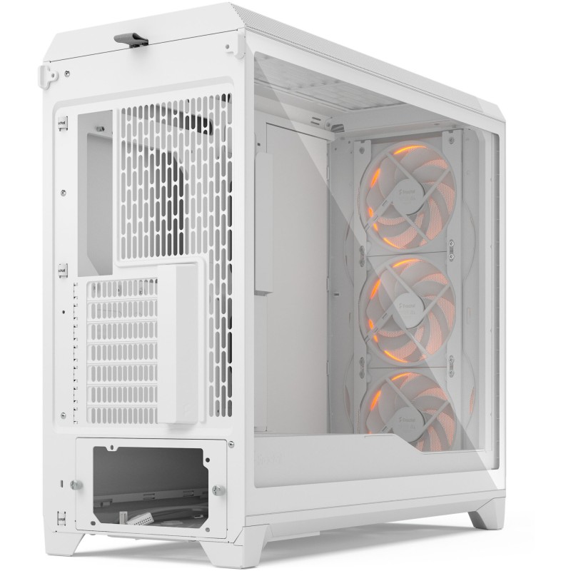 Fractal Design Meshify 3 XL - White Tempered Glass RGB Full-Tower PC Case (E-ATX/ATX/mATX/ITX)