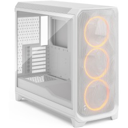 Fractal Design Meshify 3 XL - White Tempered Glass RGB Full-Tower PC Case (E-ATX/ATX/mATX/ITX)