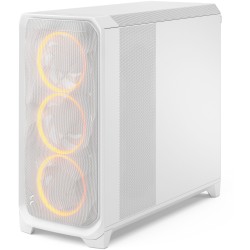 Fractal Design Meshify 3 XL - White Tempered Glass RGB Full-Tower PC Case (E-ATX/ATX/mATX/ITX)