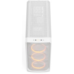 Fractal Design Meshify 3 XL - White Tempered Glass RGB Full-Tower PC Case (E-ATX/ATX/mATX/ITX)